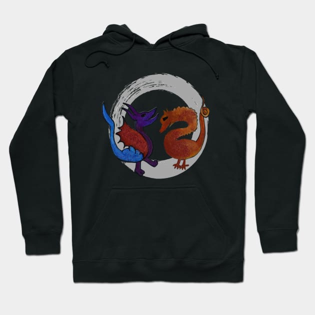 Two dragons Hoodie by PaintingsbyArlette